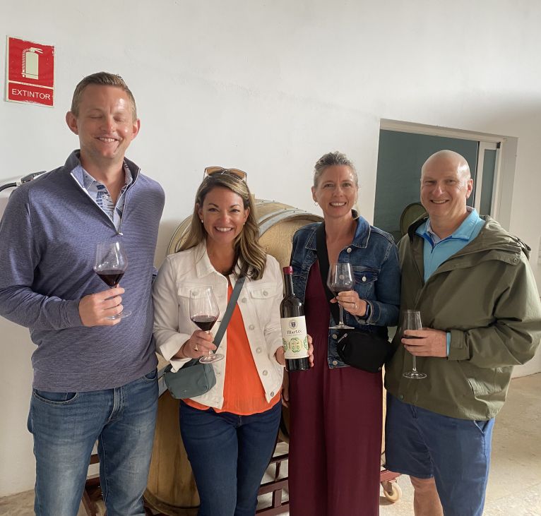 Wine tasting at a boutique Requena winery