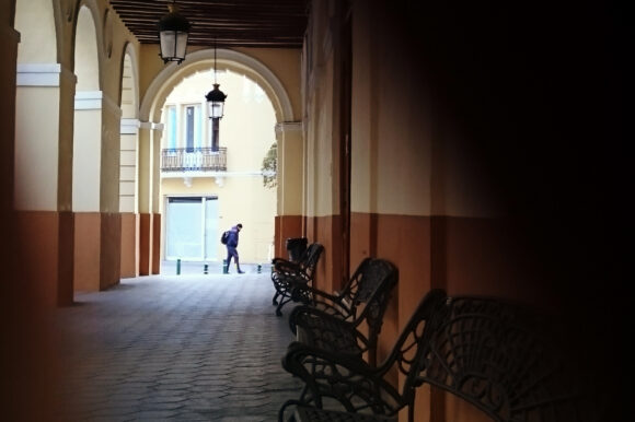 Arcade-Loggia Antigua Lonja, Almansa , Castilla Wine Tour
